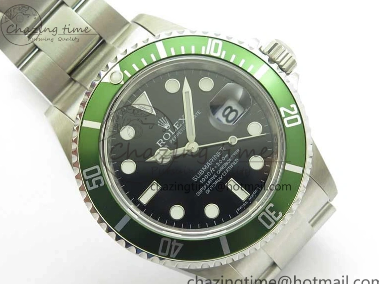 MiroTime 0421 Effortless Submariner 16610 LV Kermit Green 904L Steel ARF1:1 Best Edition on SS Bracelet SH 2577